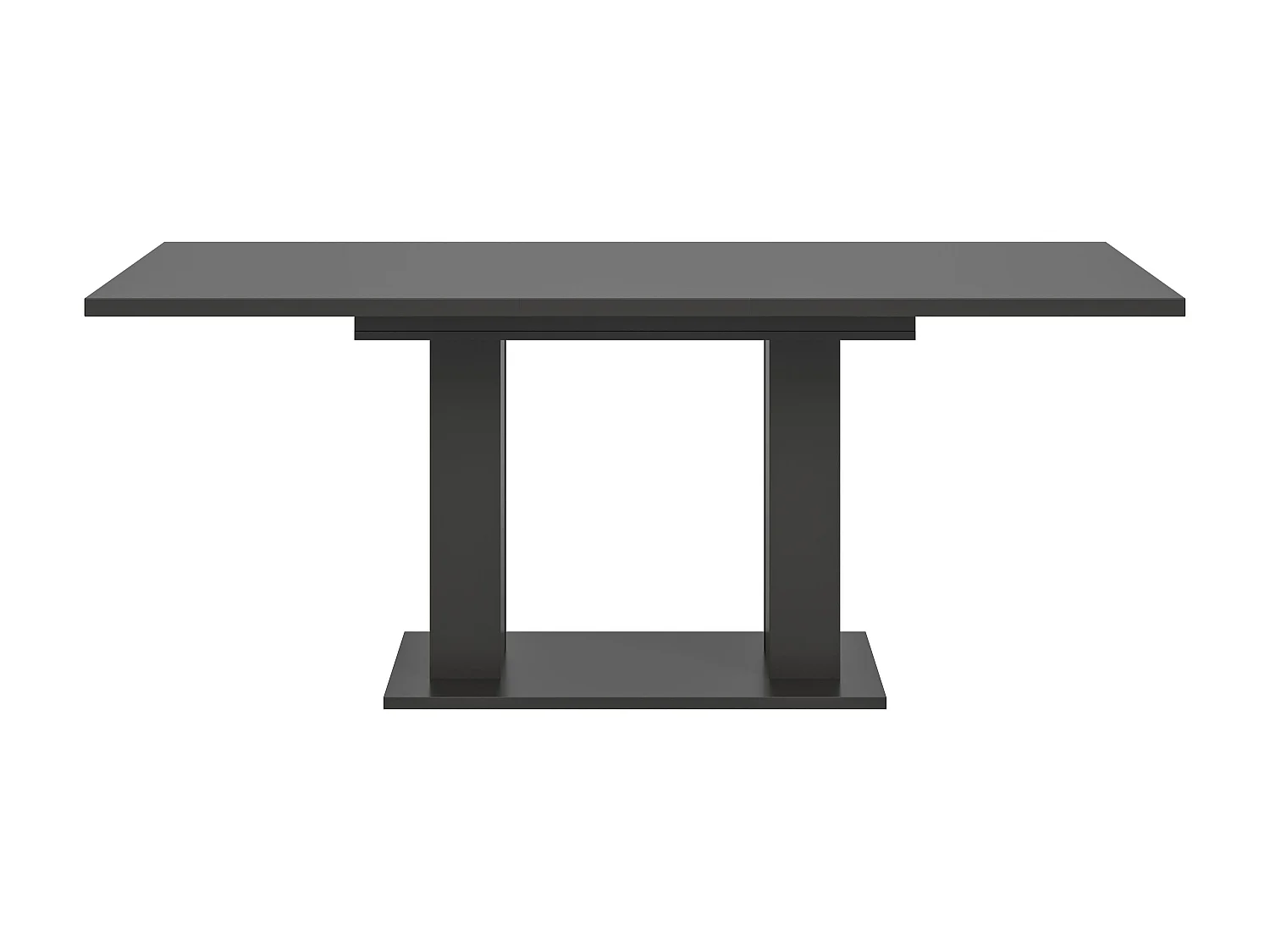 Table de salle à manger MOTION  (lxhxp : env. 150x76x90 cm)avec plateau /pied en U gris