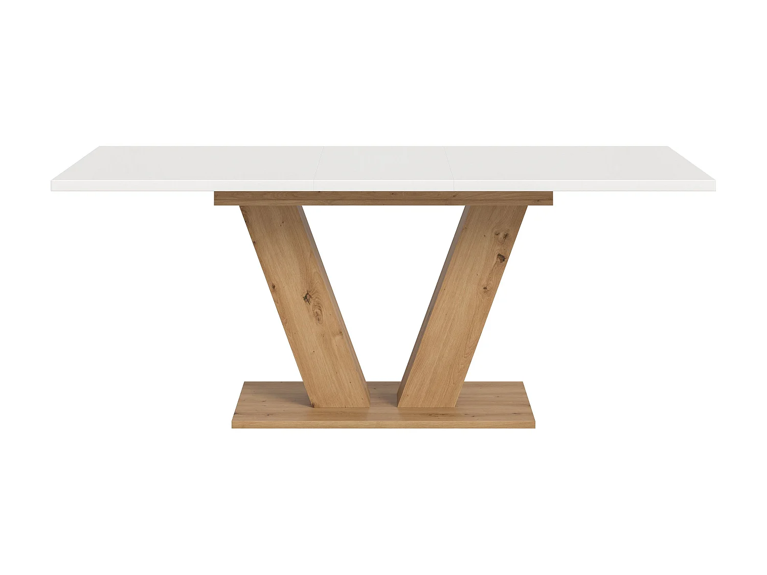 Table de salle à manger MOTION (LxHxP : env. 150x76x90 cm) Chêne Artisan et blanc