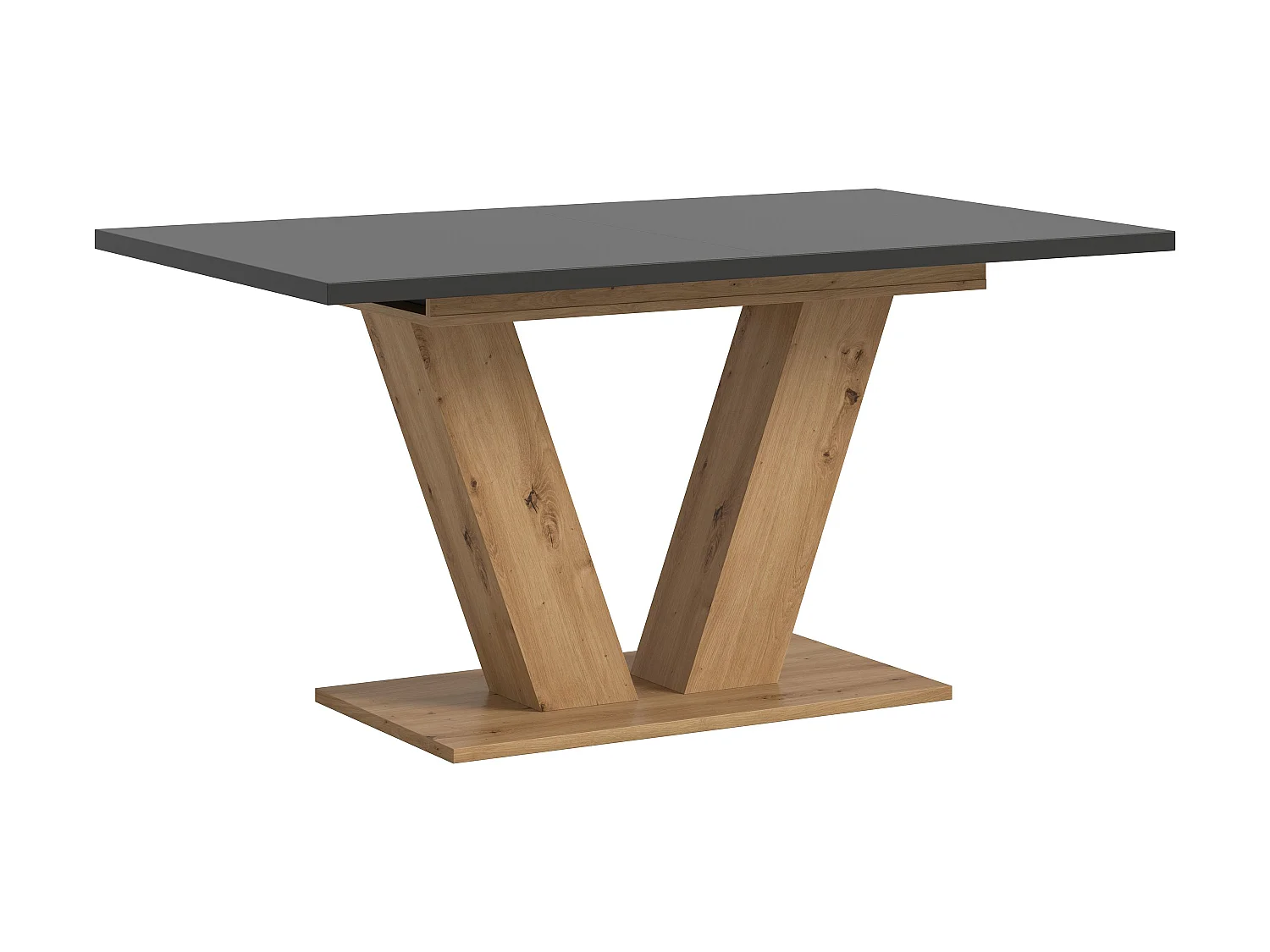 Table de salle à manger MOTION (LxHxP : env. 150x76x90 cm) chêne artisanal et gris