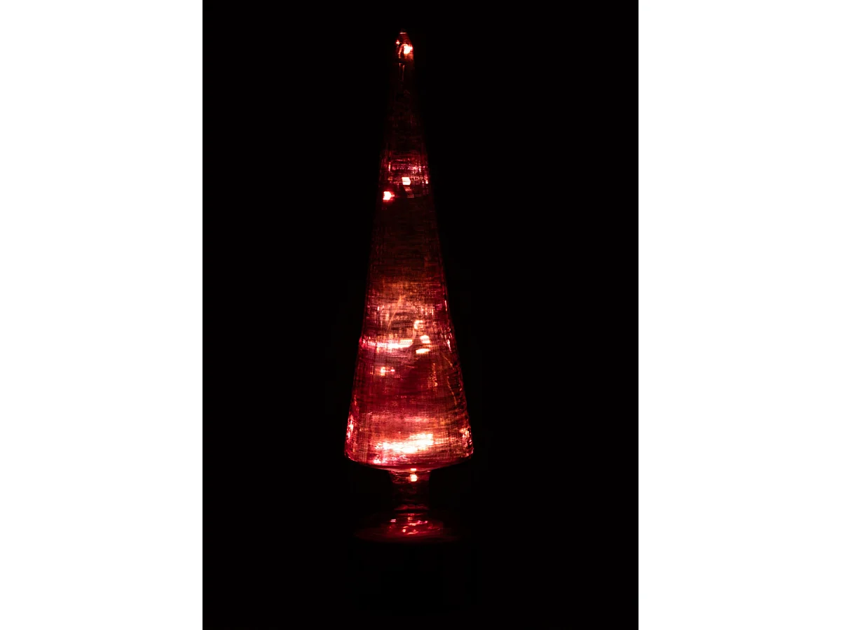Sapin Tournant à LED "Félicie" 39cm Rose