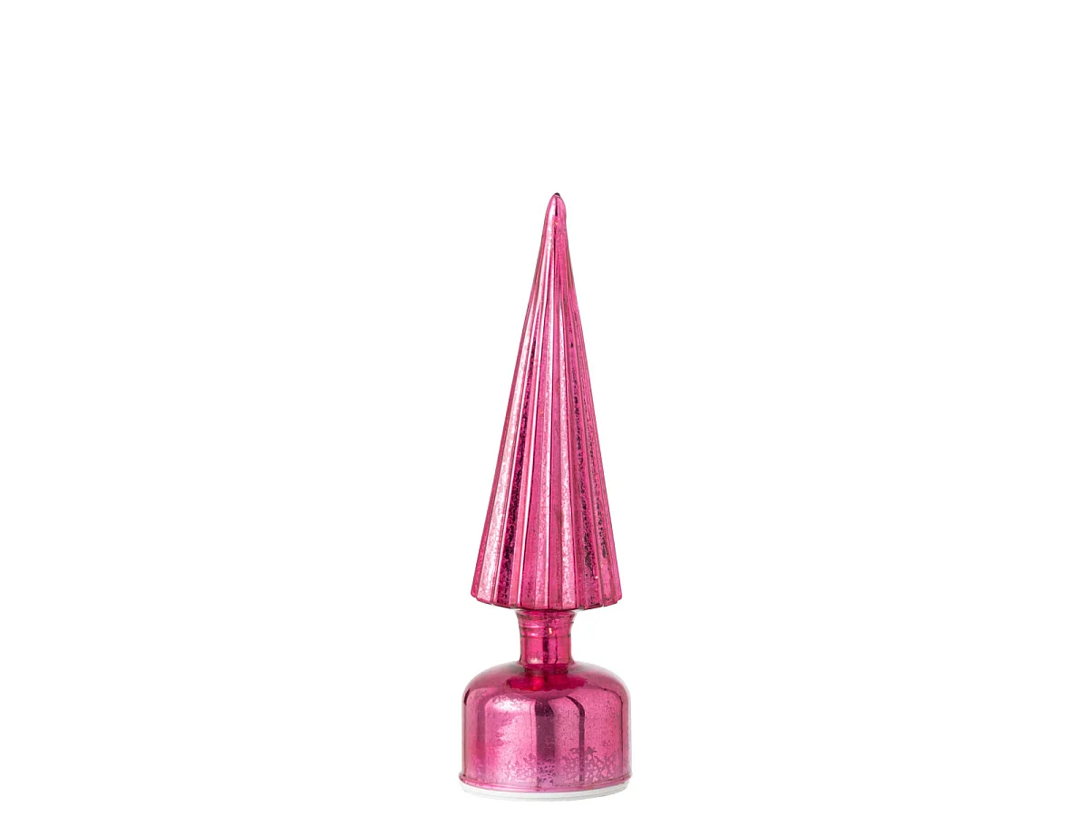 Sapin Tournant à LED "Félicie" 31cm Rose