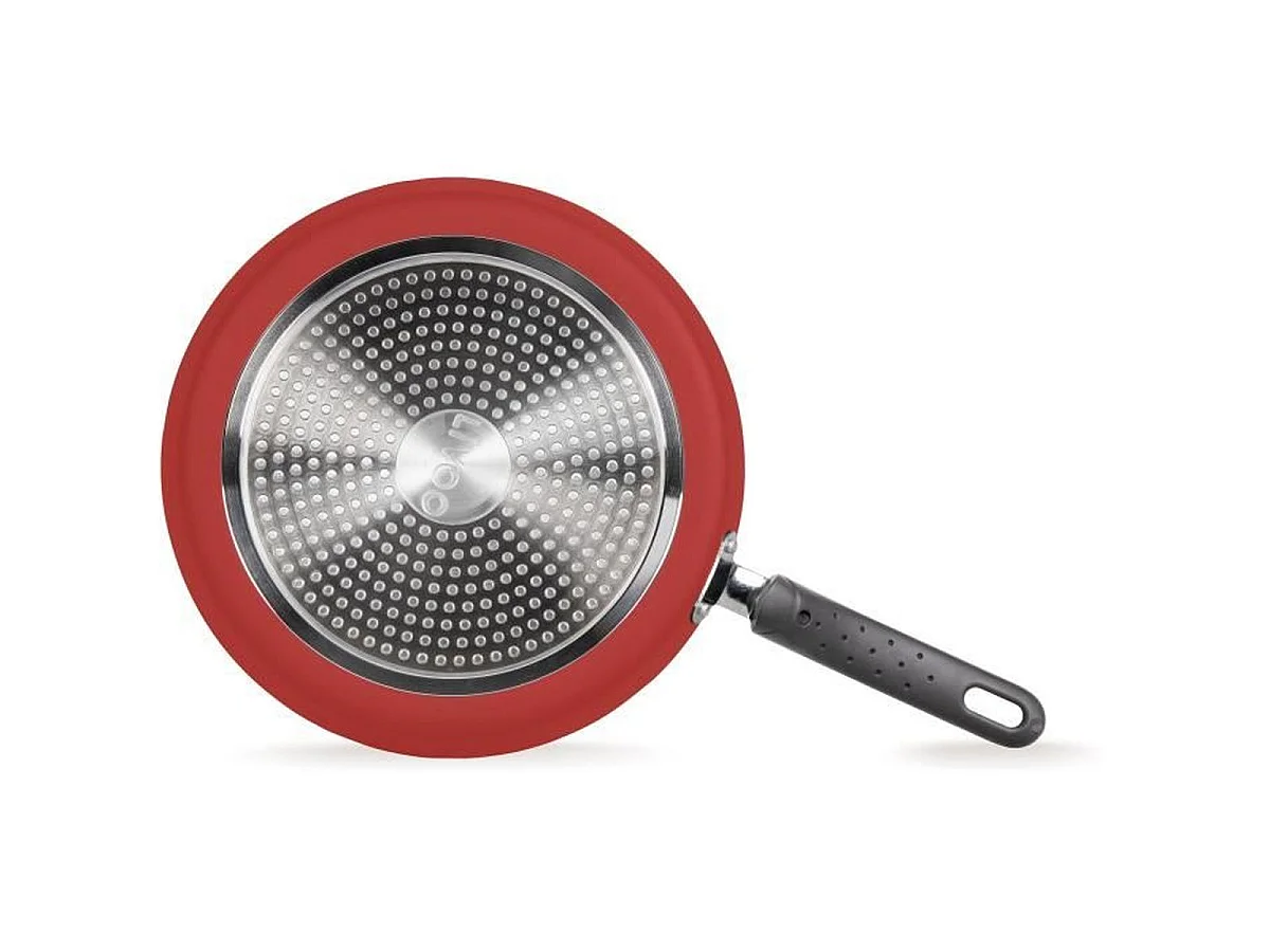 LIVOO Premier Chef 26cm Crepe Pan MEP149 - Pfanne für Pfannkuchen mit antihaftbeschichteter Induktionsbasis, Rot, Spülmaschinenfest