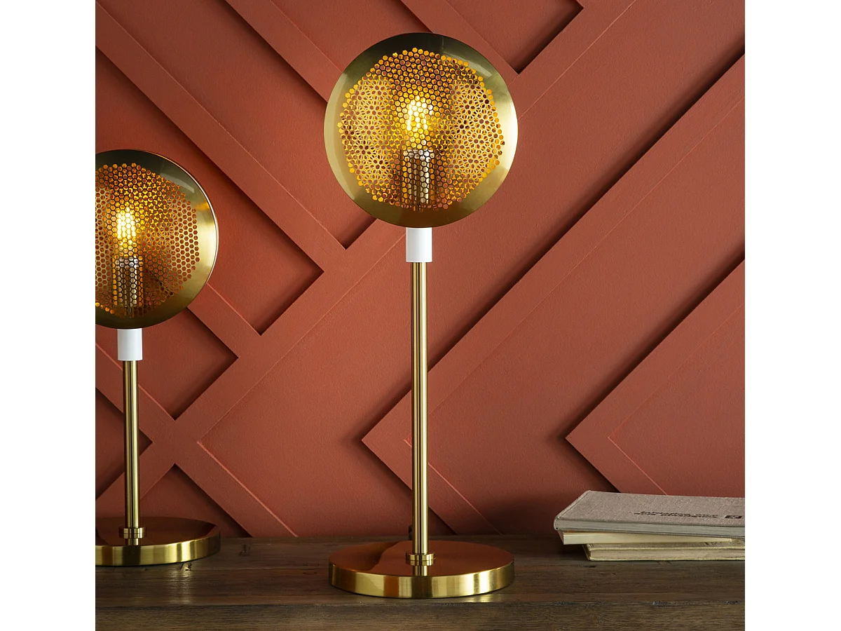 Moderne Gouden Tafellamp, H63cm, SONIK