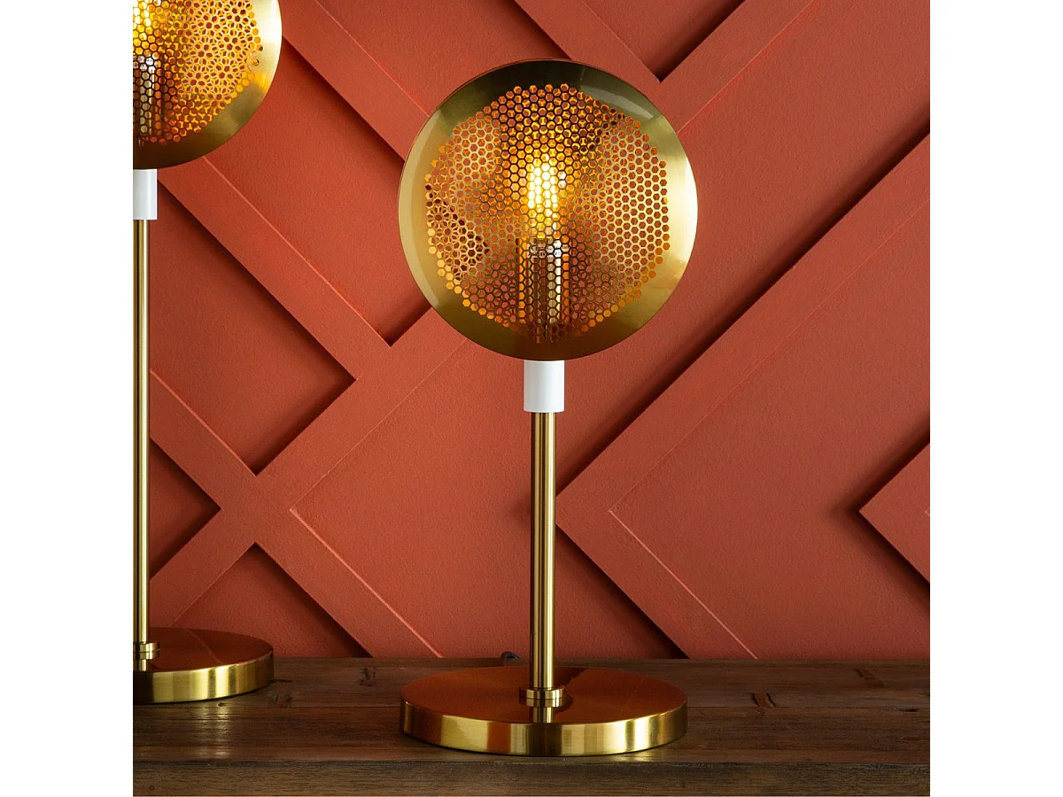 Moderne Gouden Tafellamp 50 cm Hoog SONIK