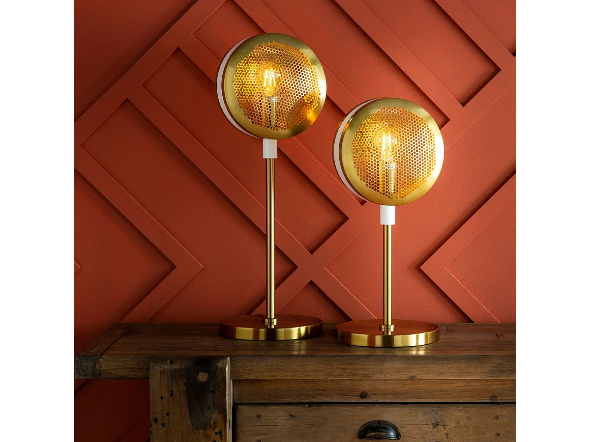 Moderne Gouden Tafellamp 50 cm Hoog SONIK