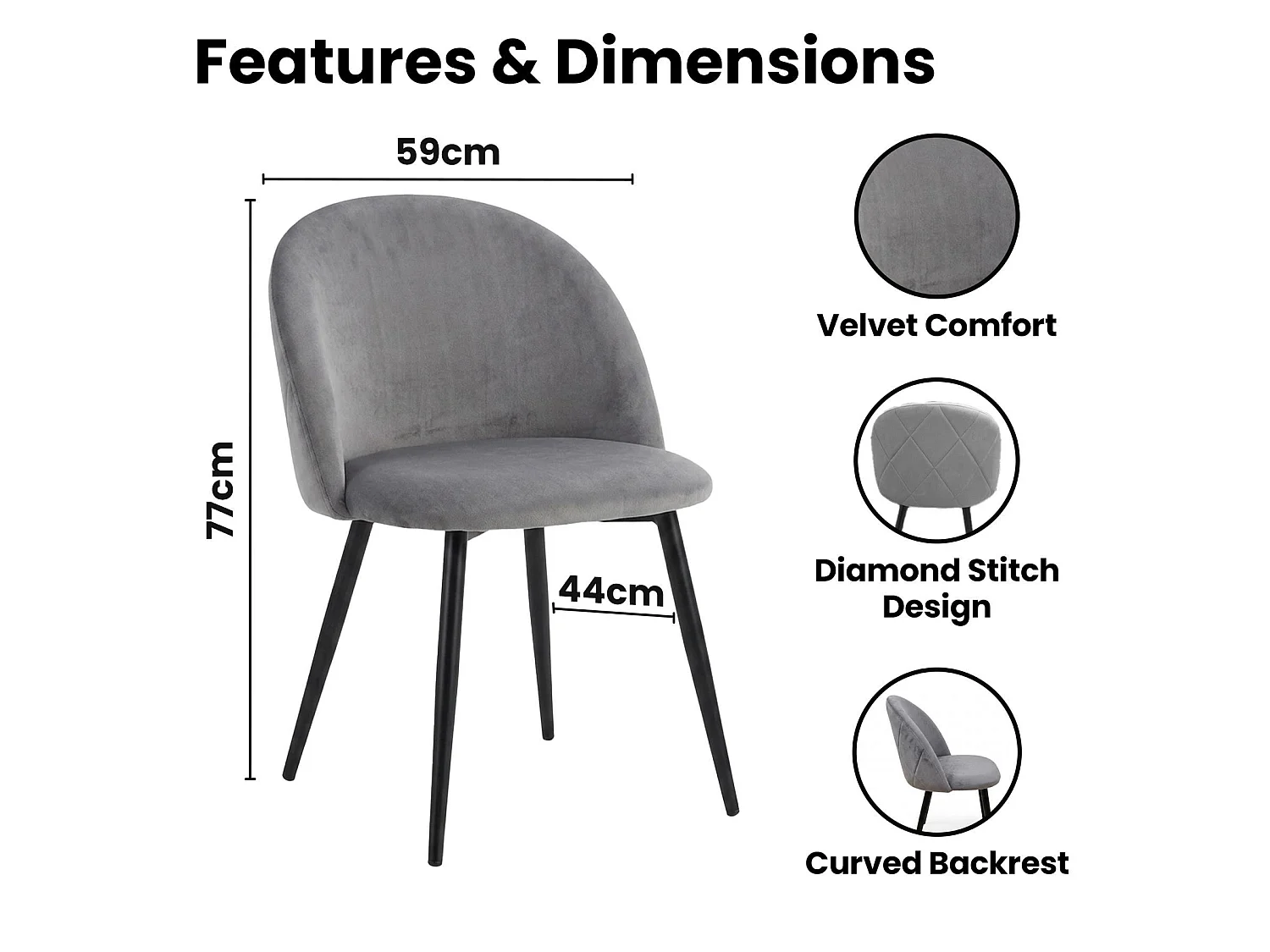Light Stone Grey Effect Dining Table Set with 4 Grey Velvet Chairs & Bench