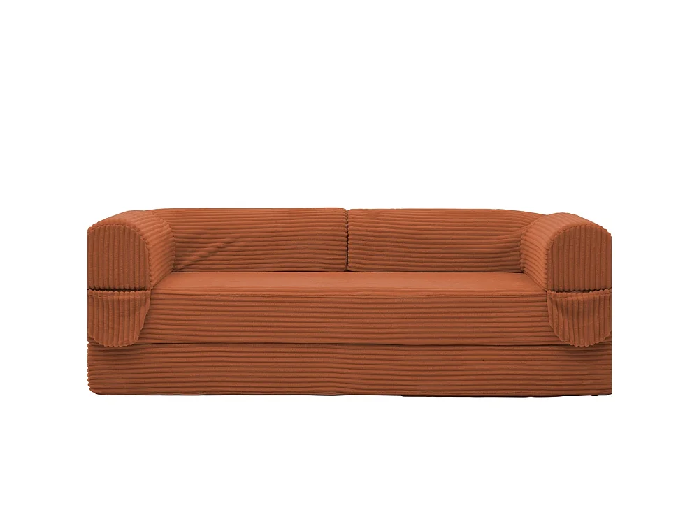 Sofá cama de 2 plazas de pana, sofá convertible en cama doble, futón compacto que ahorra espacio para salón y habitación de invitados