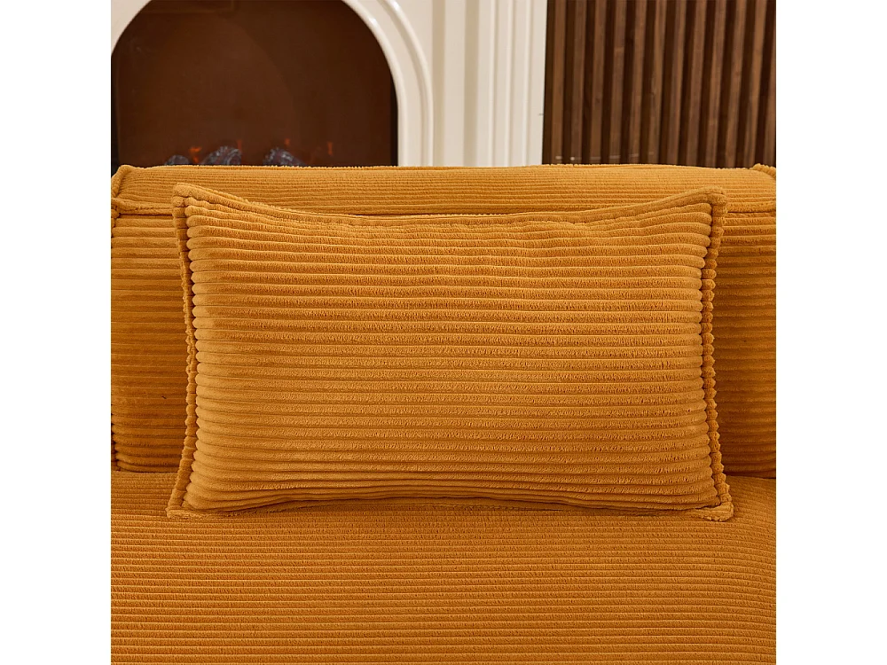 Canapé en Tissu 235 cm Compact avec Coussins et Ressorts Ensachés, Confortable et Moderne