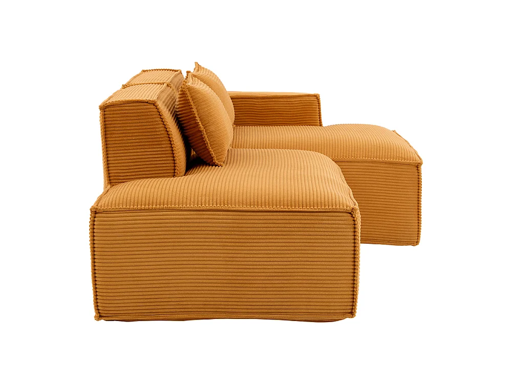 Canapé en Tissu 235 cm Compact avec Coussins et Ressorts Ensachés, Confortable et Moderne
