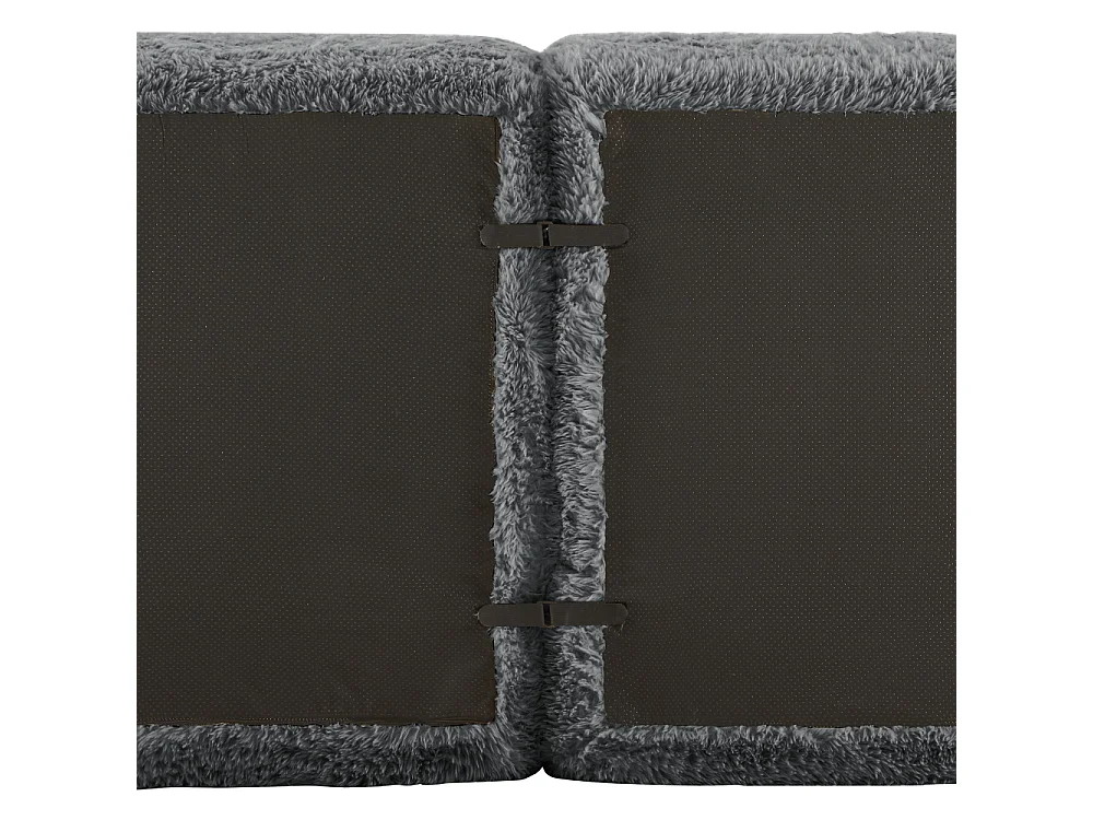 Canapé 3 Places Profond Modulaire Tissu Peluche Premium Mousse 32D Ergonomique Sans Montage
