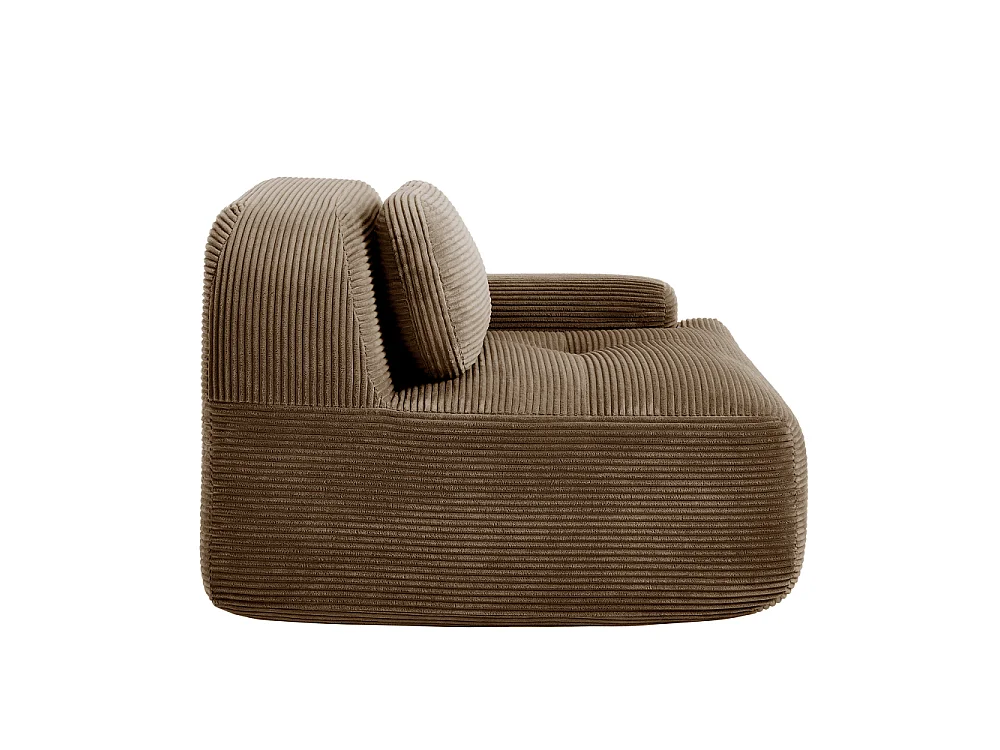 Modulaire hoekbank van premium corduroy met kussens, ergonomische armleuningen en langdurig comfort