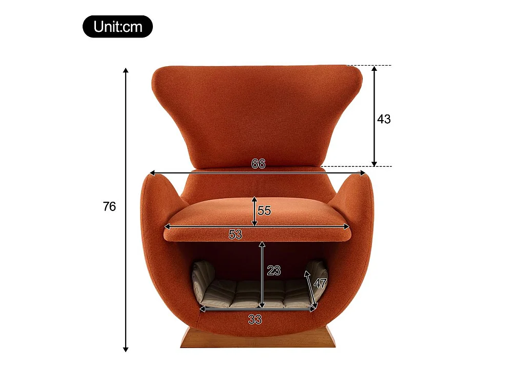 Fauteuil Loungesessel Walhai – fauteuil pour chats et petits chiens, tissu résistant aux griffes, canapé moderne pour salon