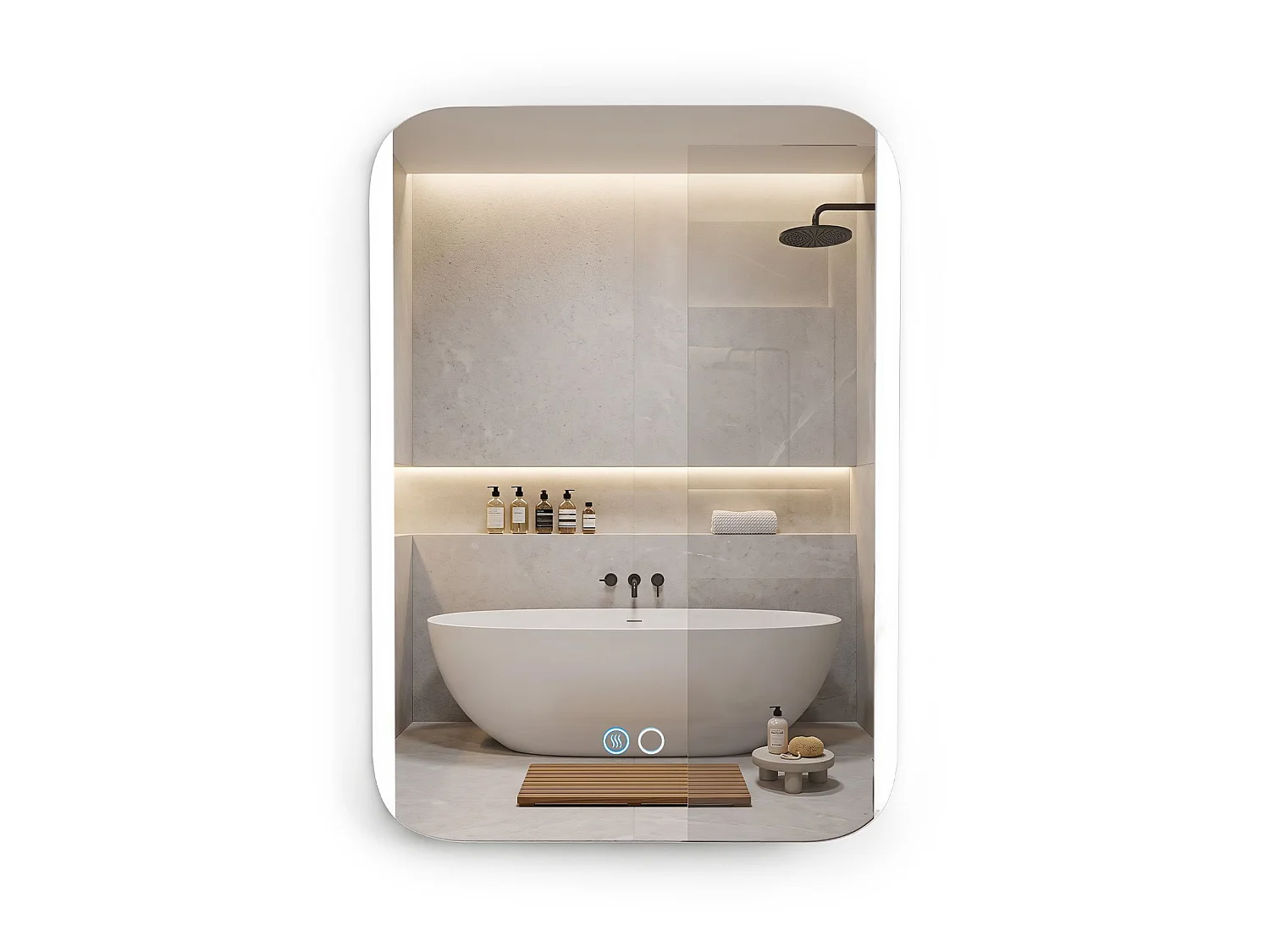 Badezimmerspiegel mit LED-Beleuchtung Badezimmerspiegel