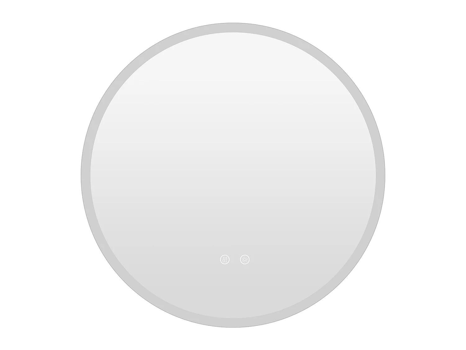 Rundes Wandspiegel für das Badezimmer mit LED-Beleuchtung, Ø 70 cm