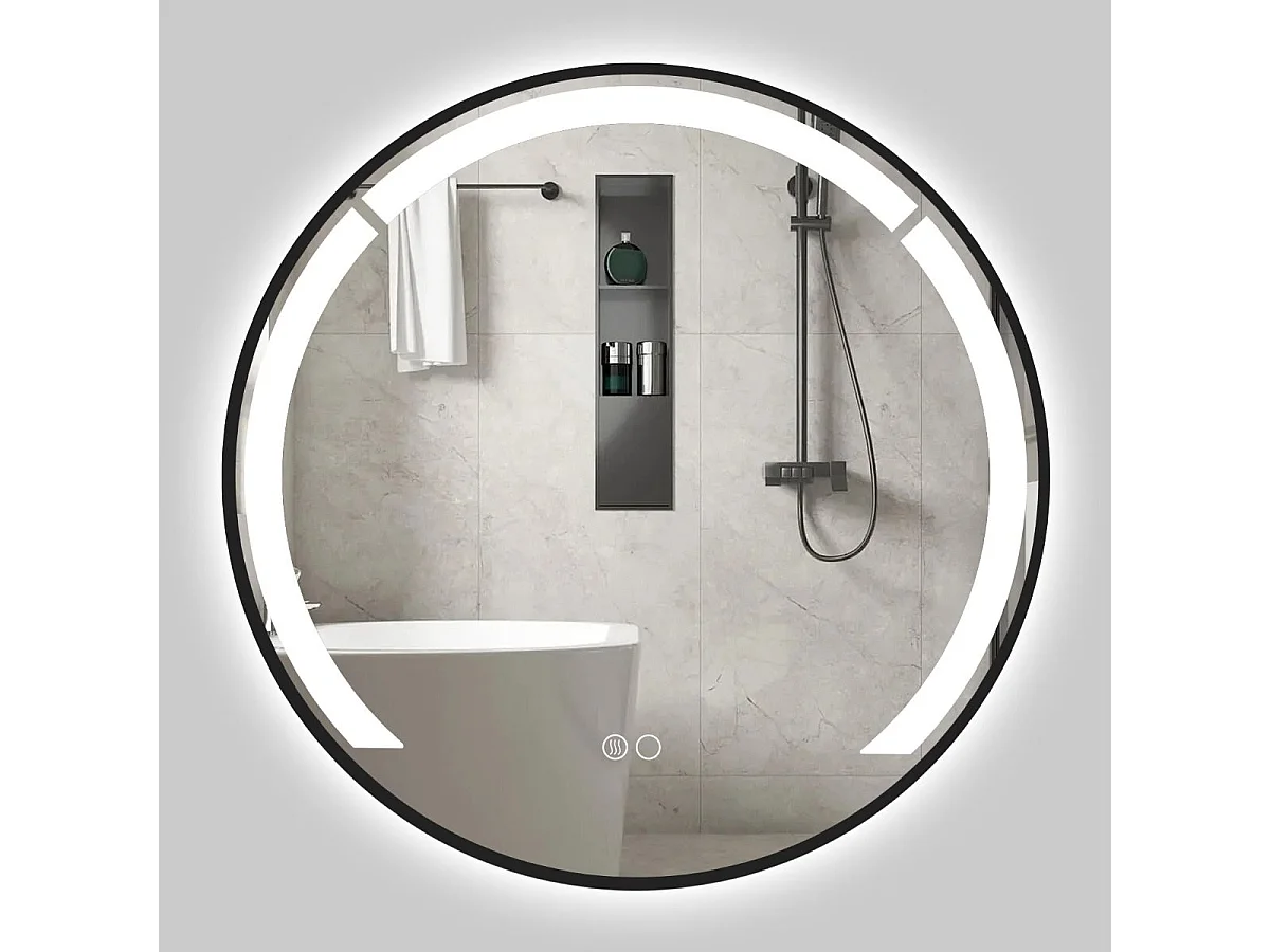 Rundes Badezimmerspiegel mit LED-Beleuchtung – Spiegel für das Badezimmer