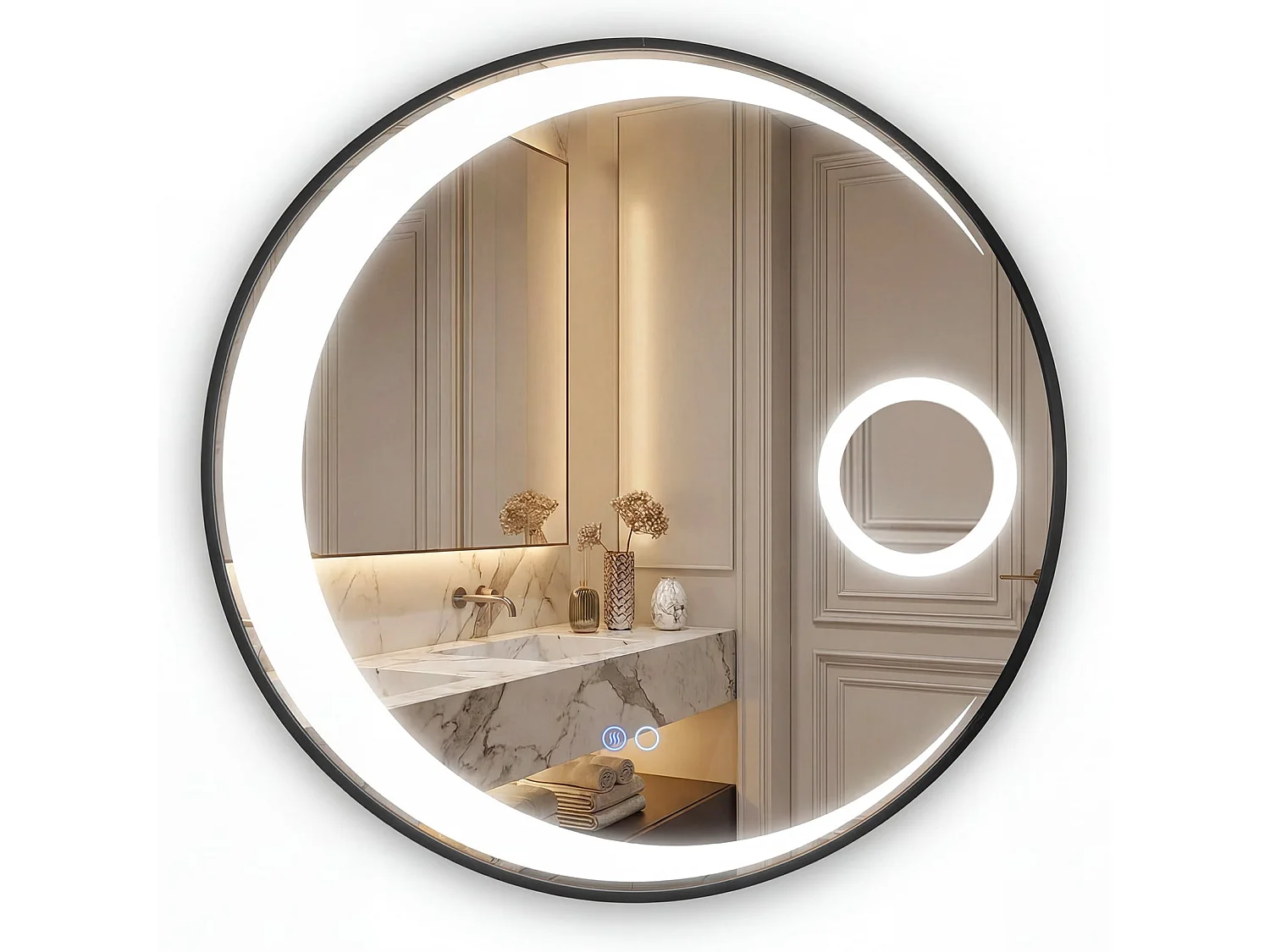 Rundes Badezimmerspiegel mit LED-Beleuchtung Badezimmerspiegel