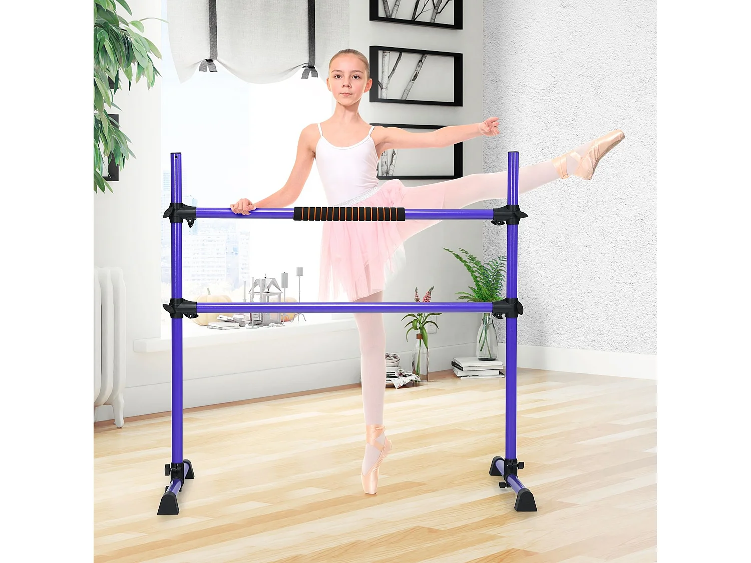 Barra da balletto doppia da appoggio