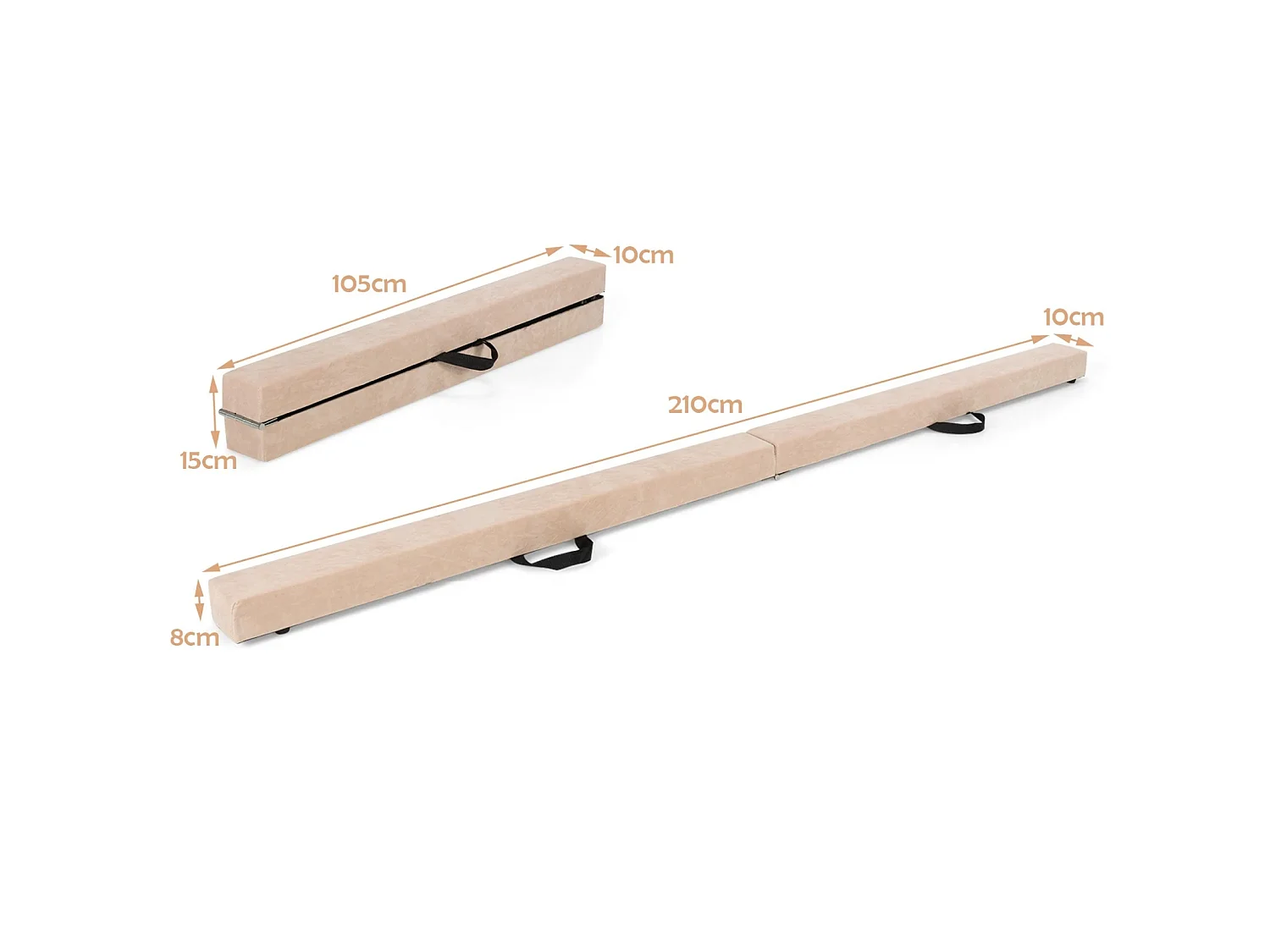 Trave da ginnastica per bambini 210 x 10 x 6,5 cm