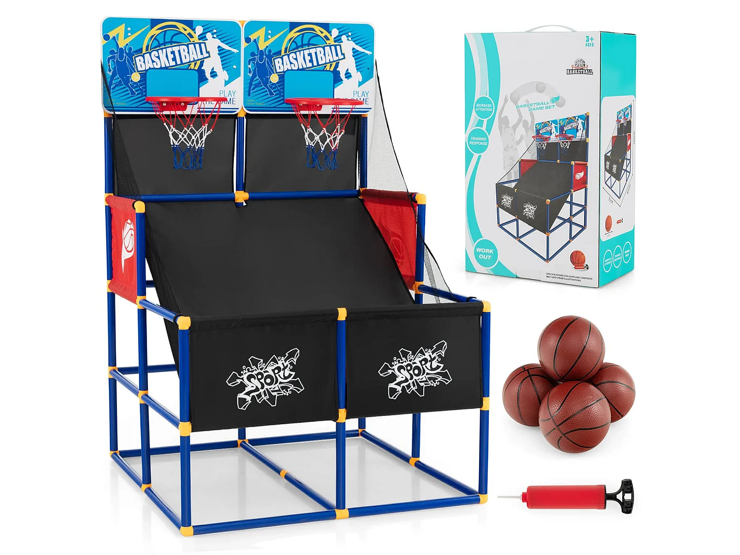 Jeu d'adresse pour enfants : kit de basket