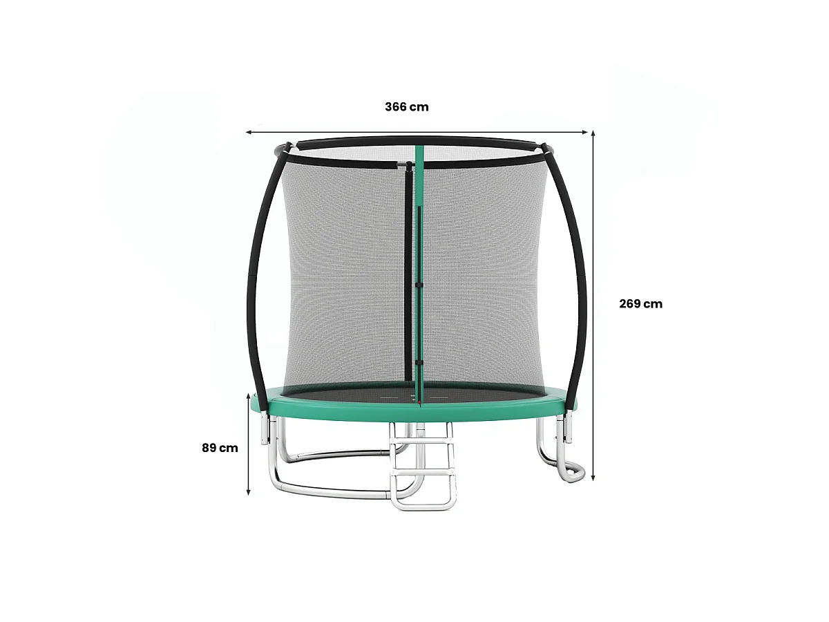 Trampoline de jardin Ø 366 cm Trampoline pour enfants
