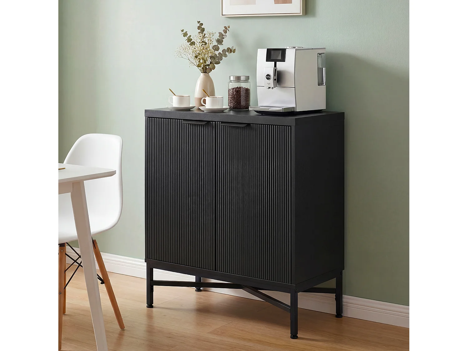 Minimalistische Kommode mit 2 Türen Kommode für das Wohnzimmer