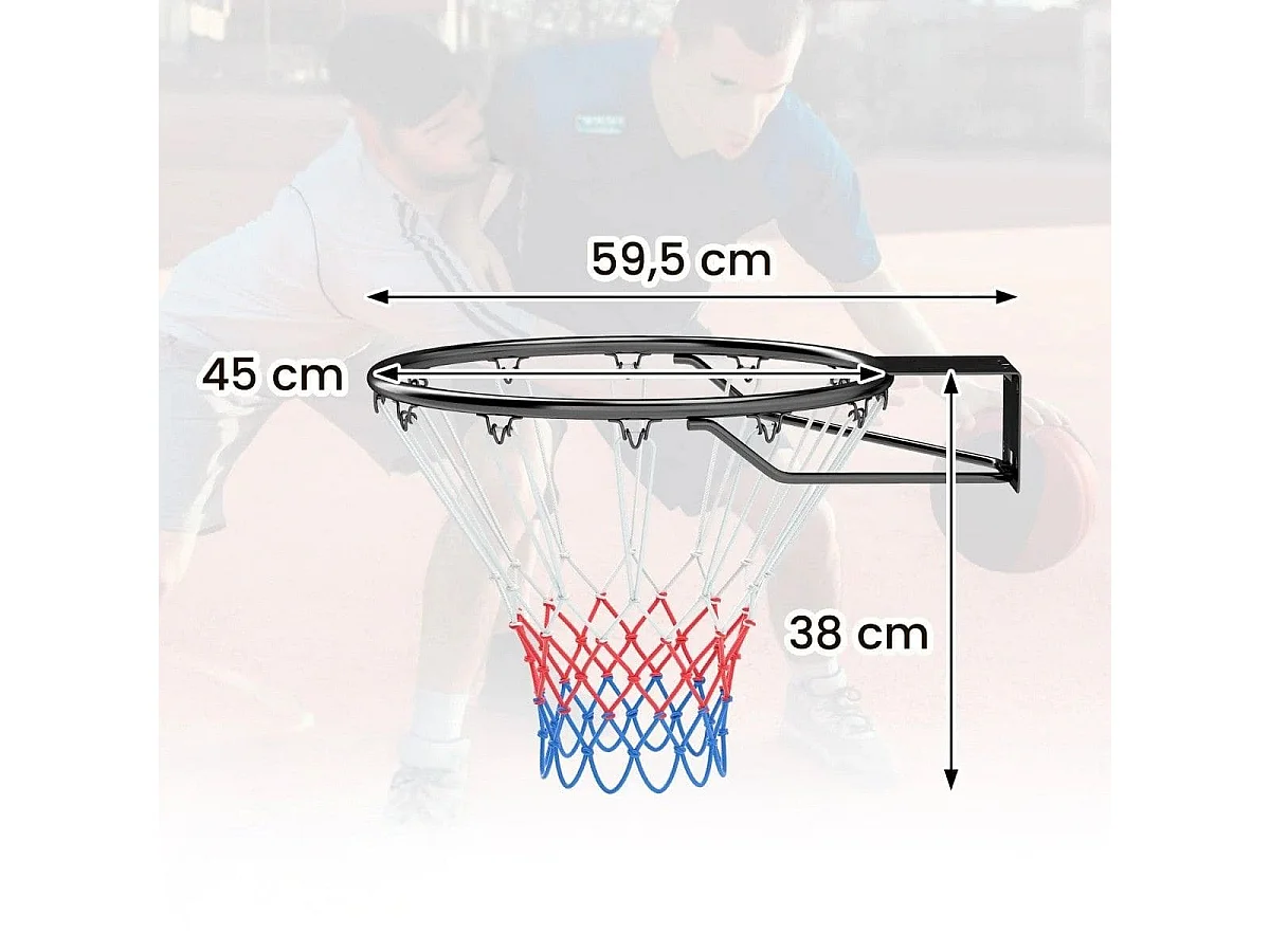 Anneau de basket-ball Ø 45 cm À fixer au mur Ou sur un support
