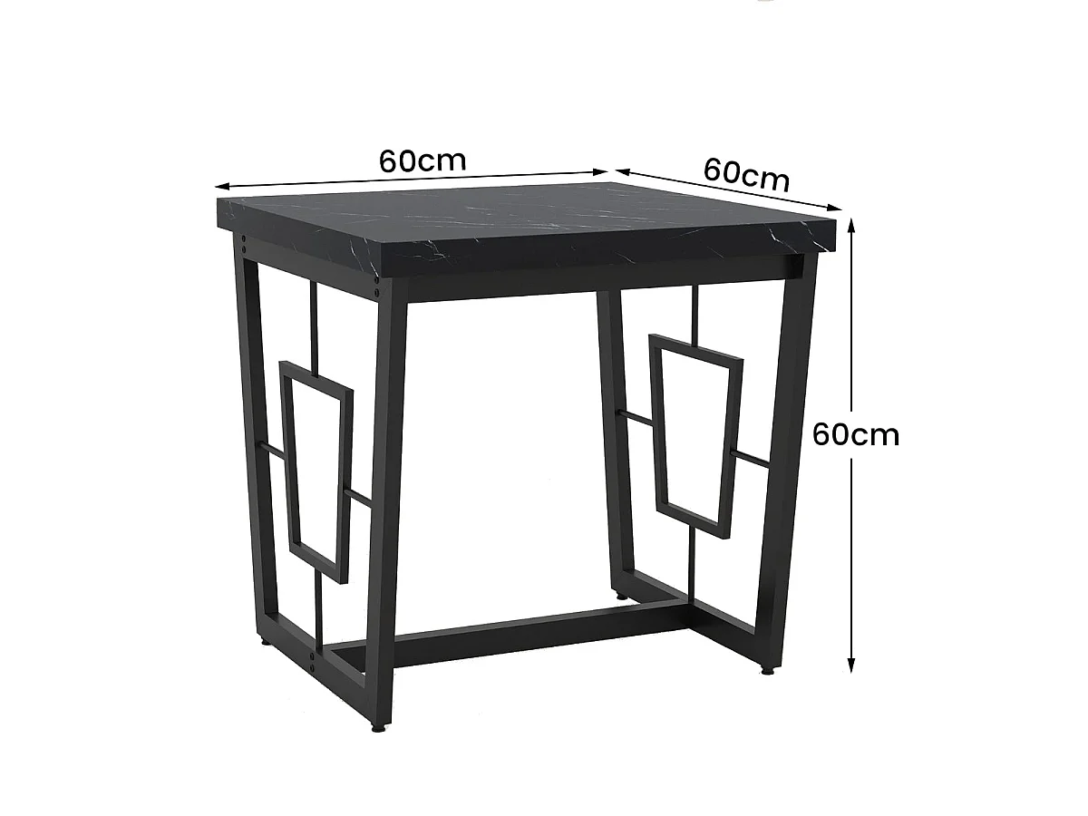 Soffbord i marmorimitation Sidobord