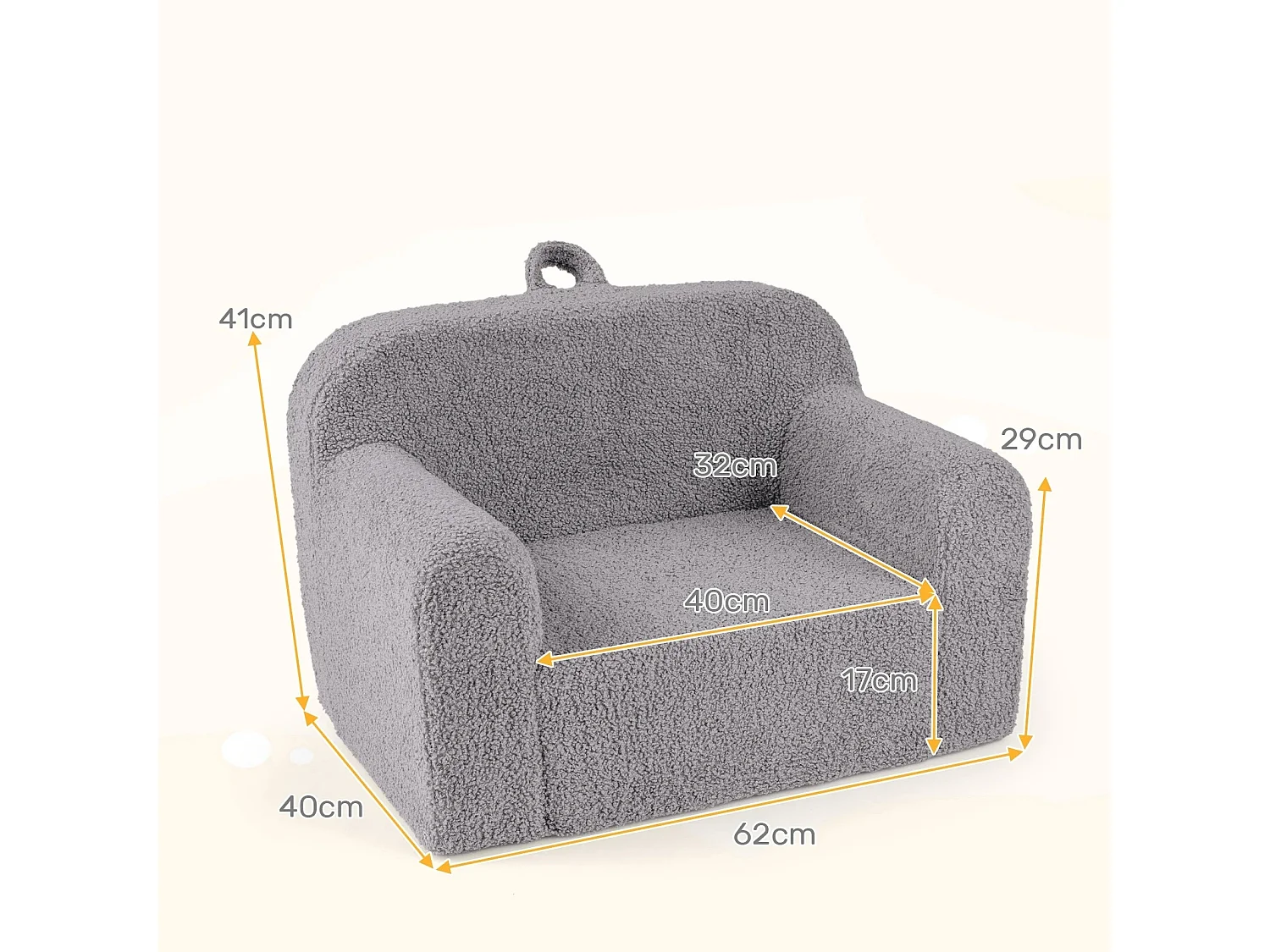 Canapé en peluche pour enfants Fauteuil pour enfants