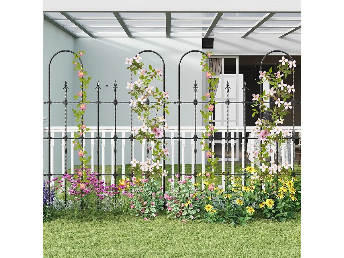 Pergola métallique pour plantes grimpantes Pergola de jardin 146 x 186 cm