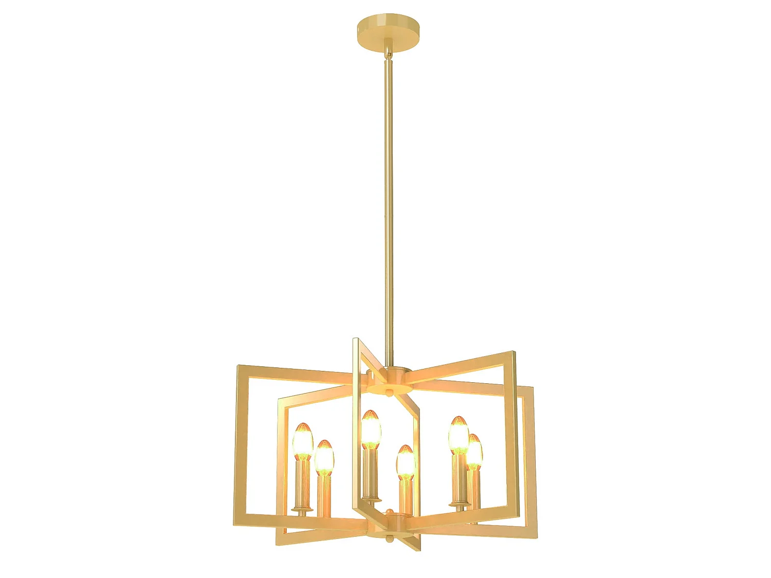 Industriel loftslampe med justerbar højde