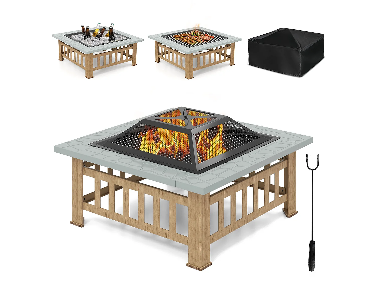 Foyer pour barbecue d'extérieur « Ognisko »