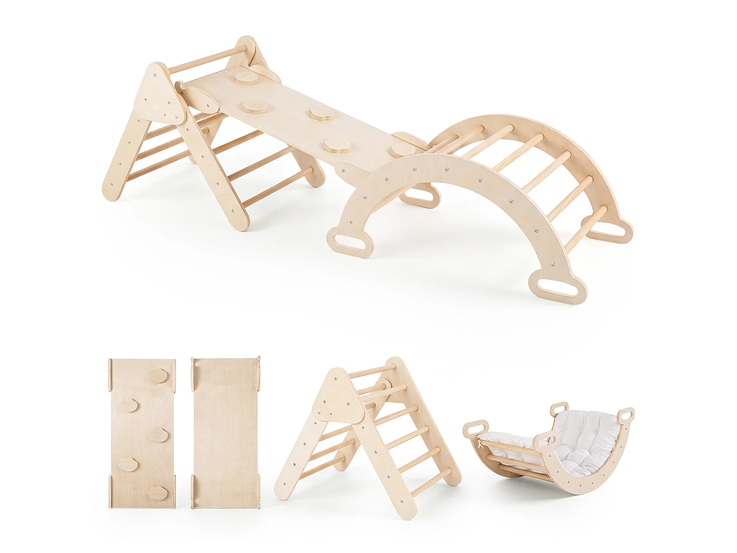 Structure d'escalade en bois pour enfants Aire de jeux pour enfants