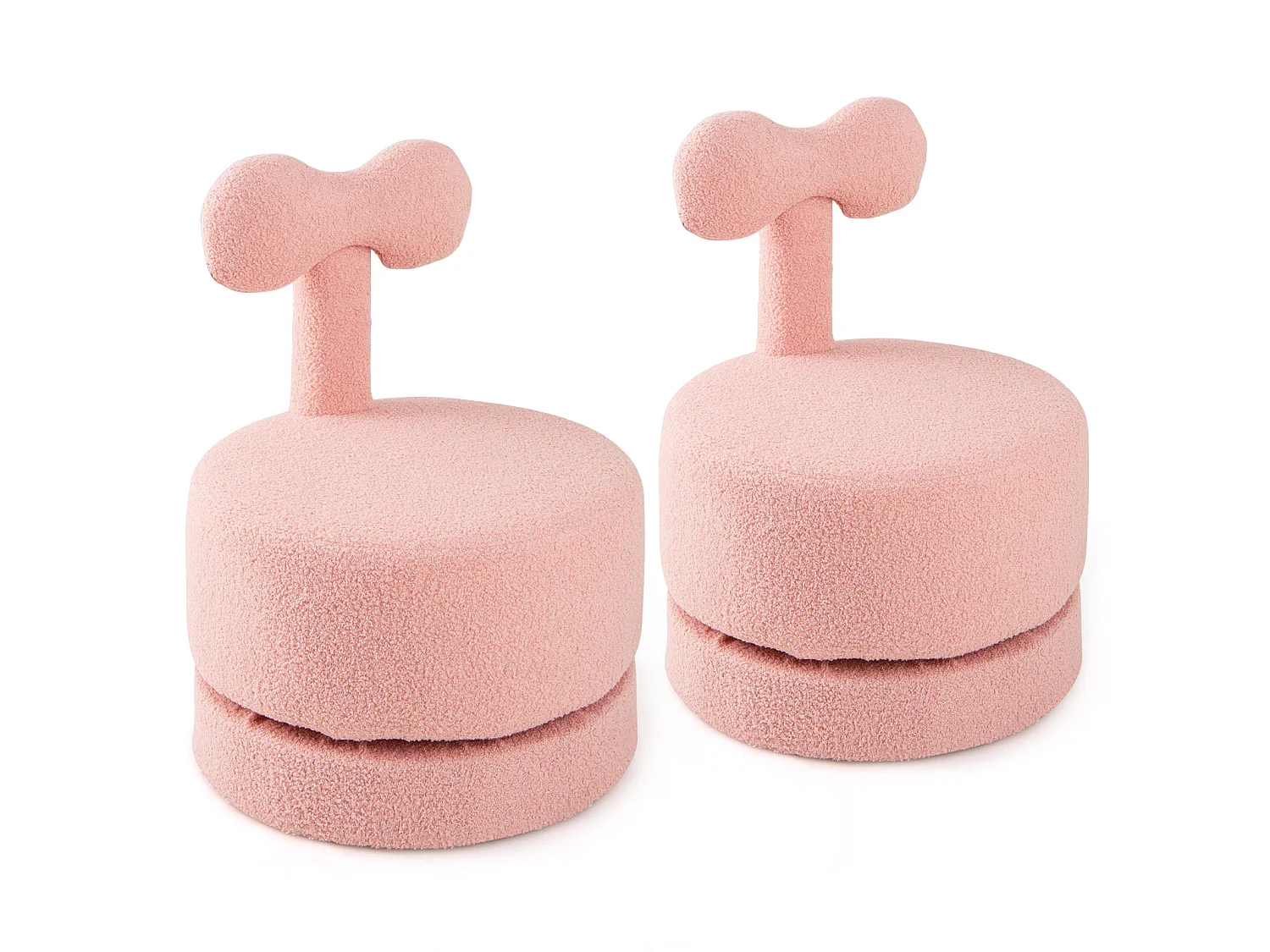 Set: Kinder-Drehhocker, Drehstühle (2 Stück)