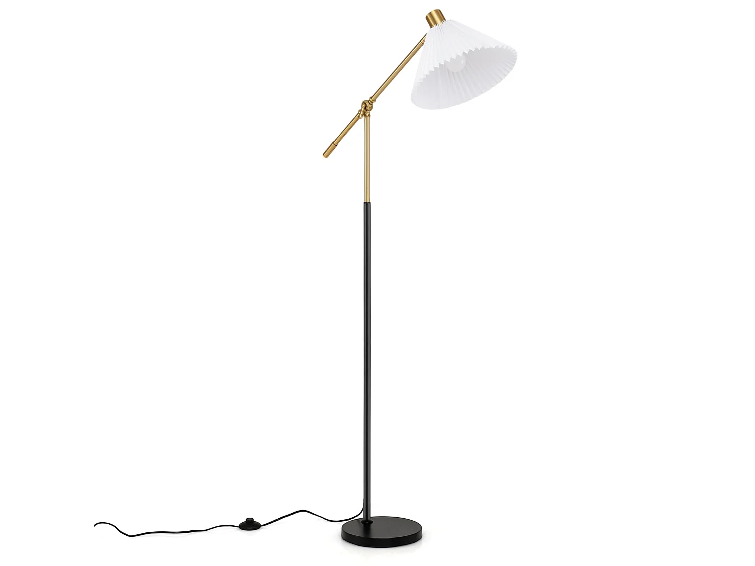 Stehlampe mit einstellbarer Höhe und Neigungswinkel