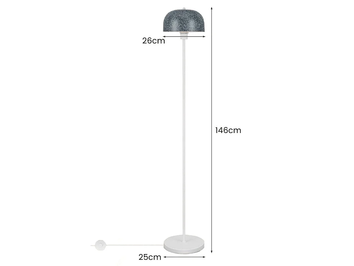 Lampe de sol moderne 26 x 146 cm