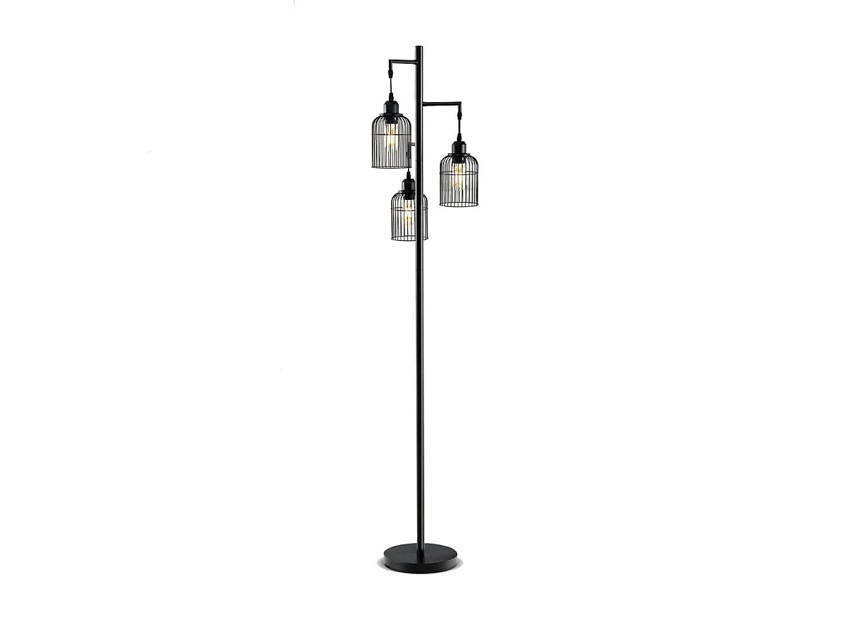 Lampe sur pied à 3 abat-jours Lampe sur pied moderne