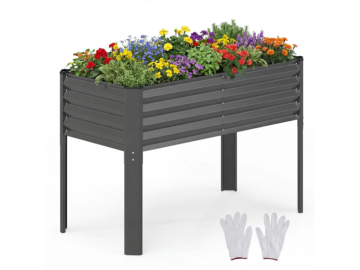 Jardinière surélevée en métal pour le jardin Parterre de jardin
