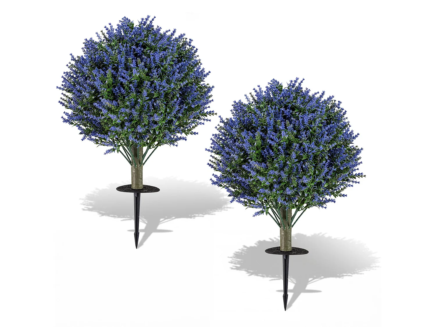 Set di cespugli artificiali di lavanda - Lavanda ornamentale, 2 pezzi