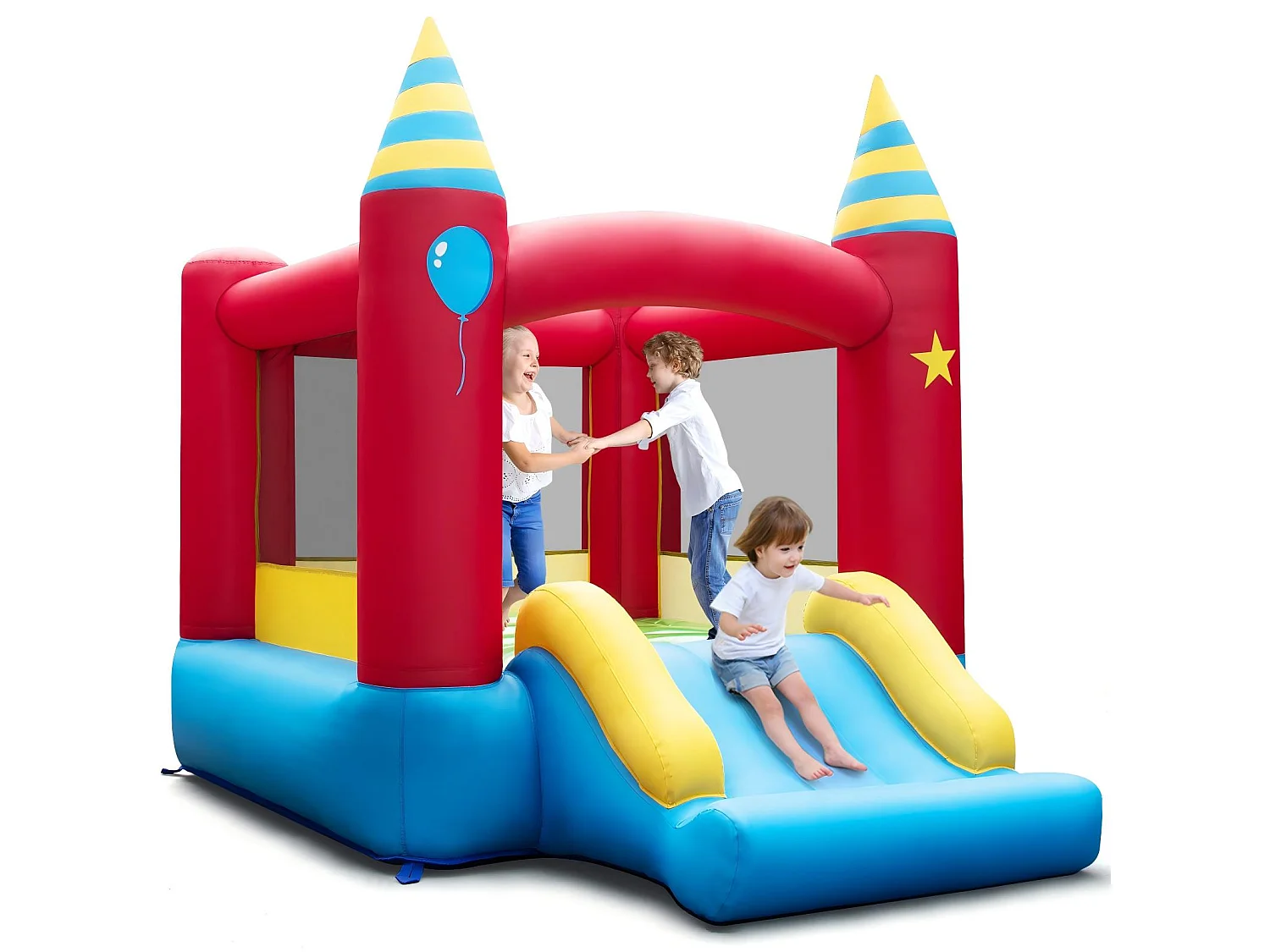 Château gonflable avec toboggan – Aire de jeux gonflable