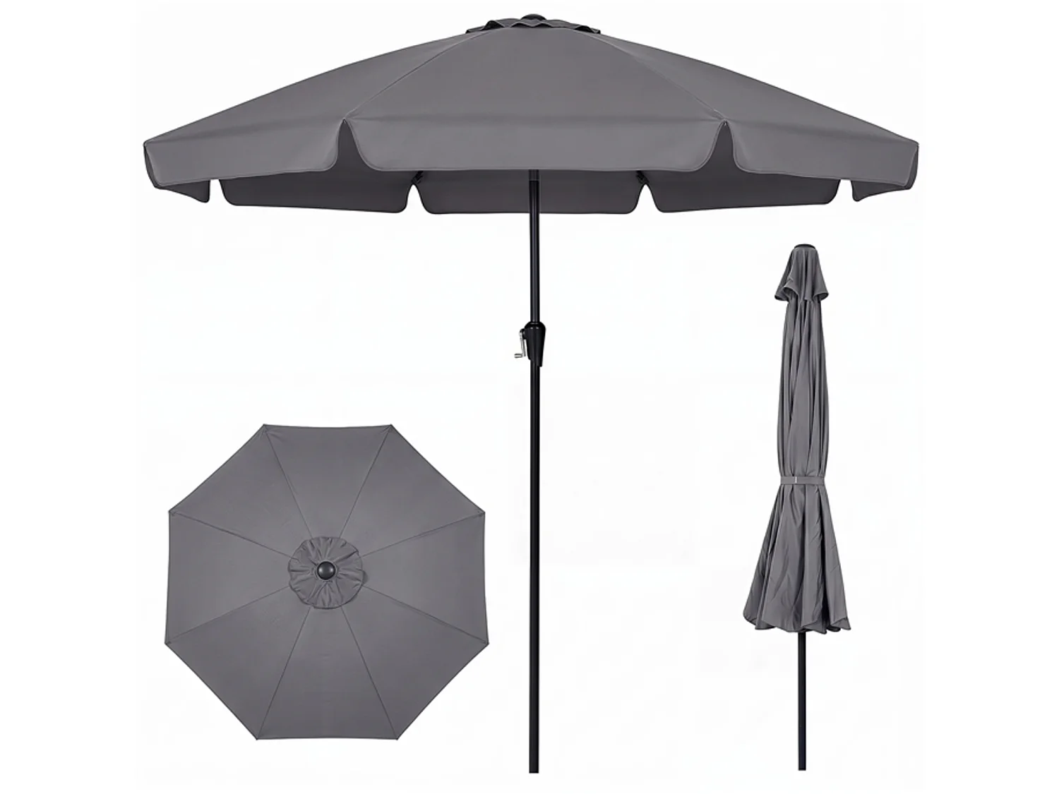 Haveparasol med justerbar hældningsvinkel Parasol til haven