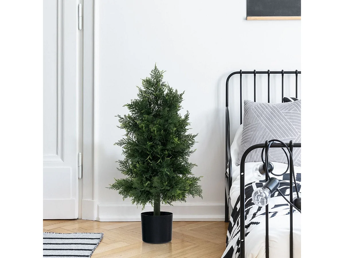 Albero di Natale artificiale in vaso Albero artificiale Abete
