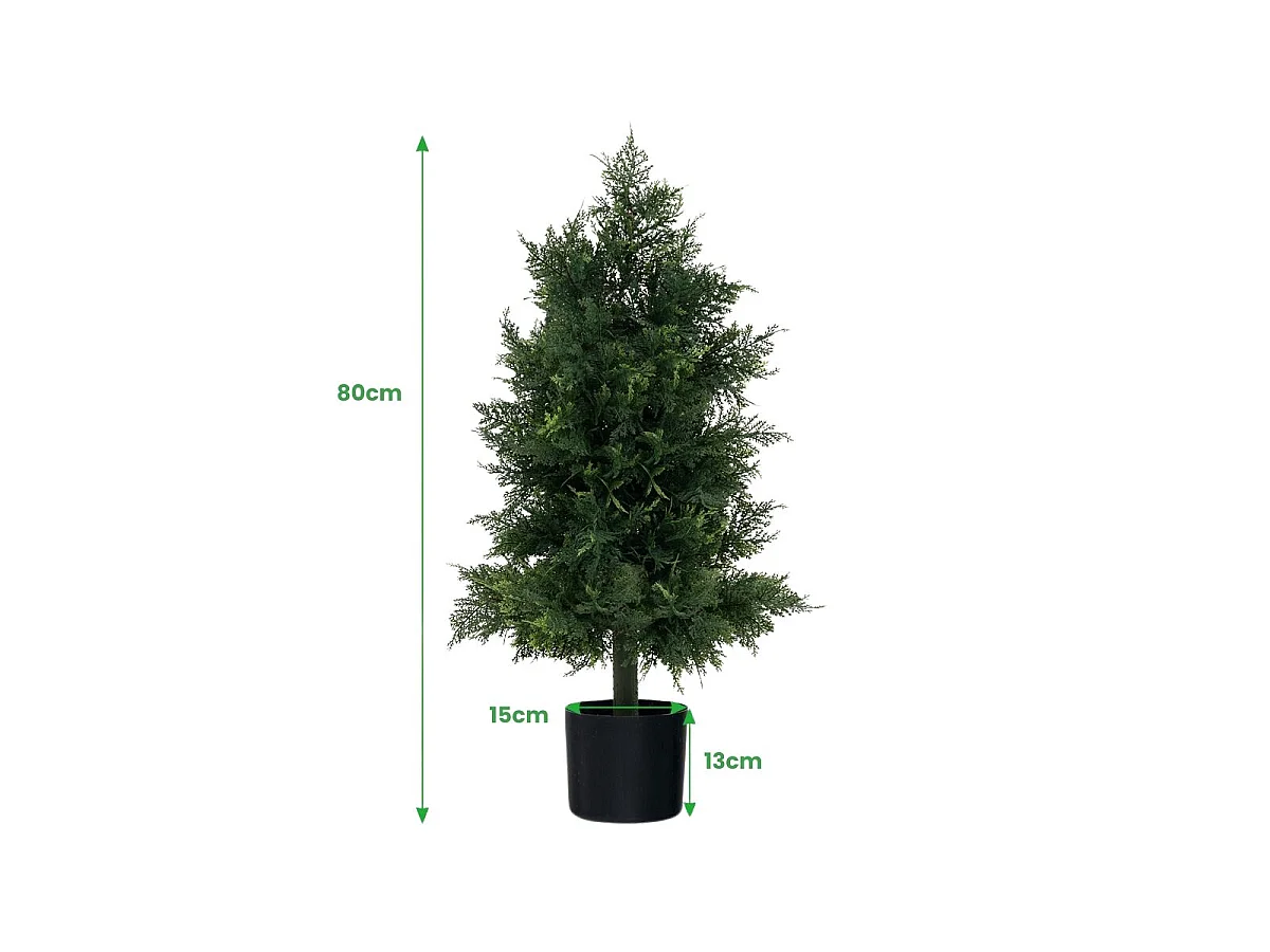 Albero di Natale artificiale in vaso Albero artificiale Abete