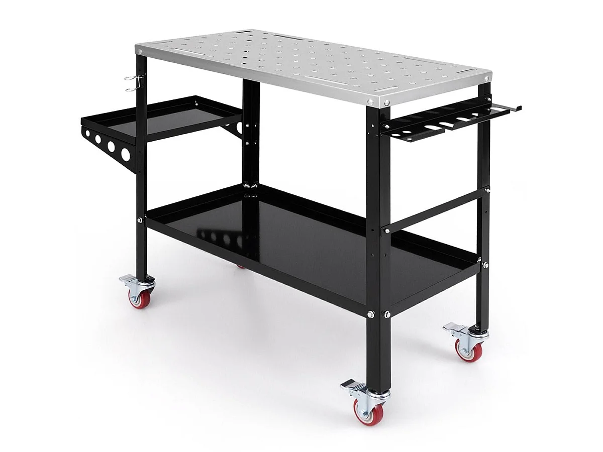 Svejsbord med værktøjsholder, 570 kg – Mobil svejsbord