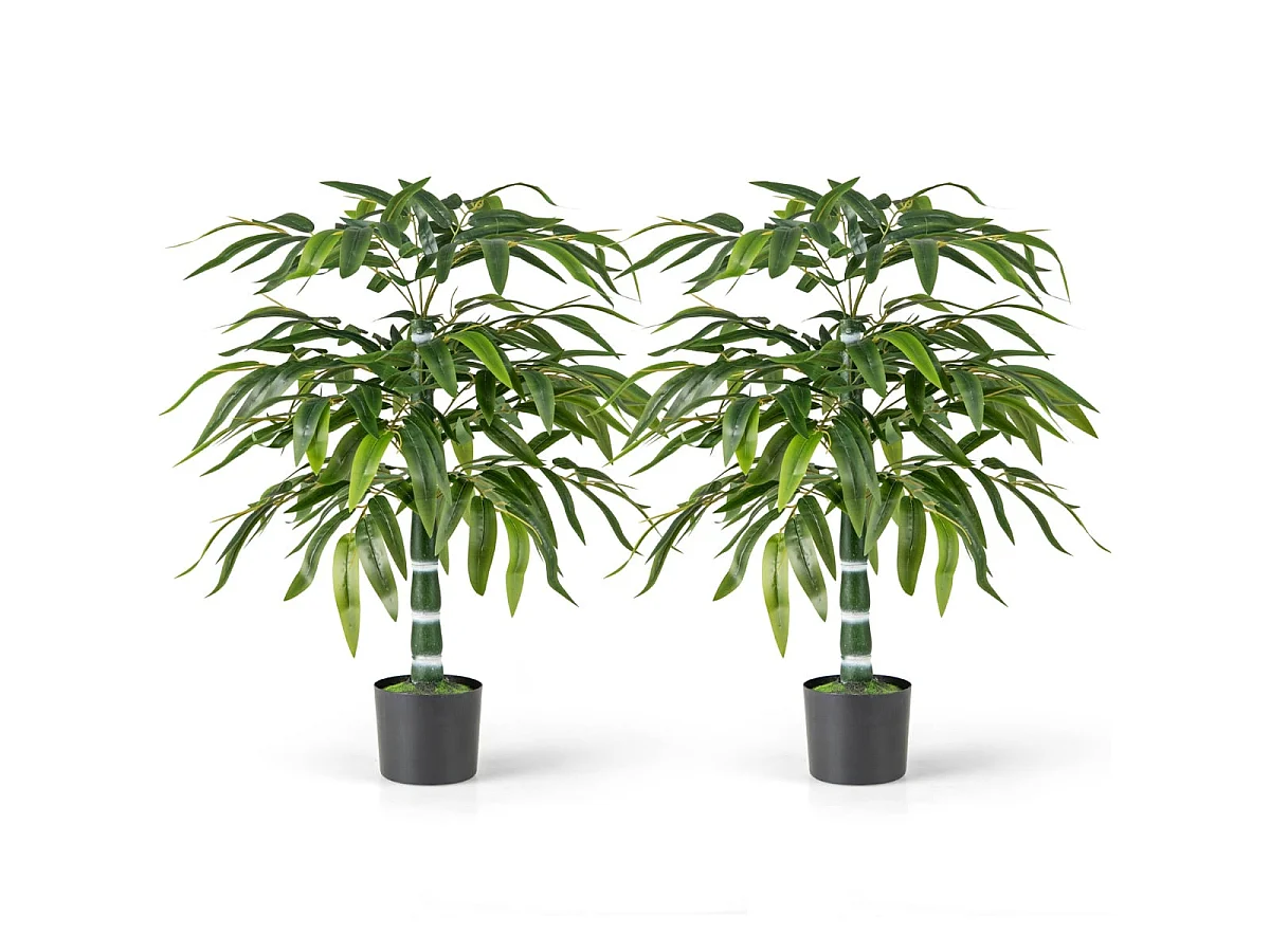 Set di alberelli di bambù artificiali - Piante ornamentali - 2 pezzi