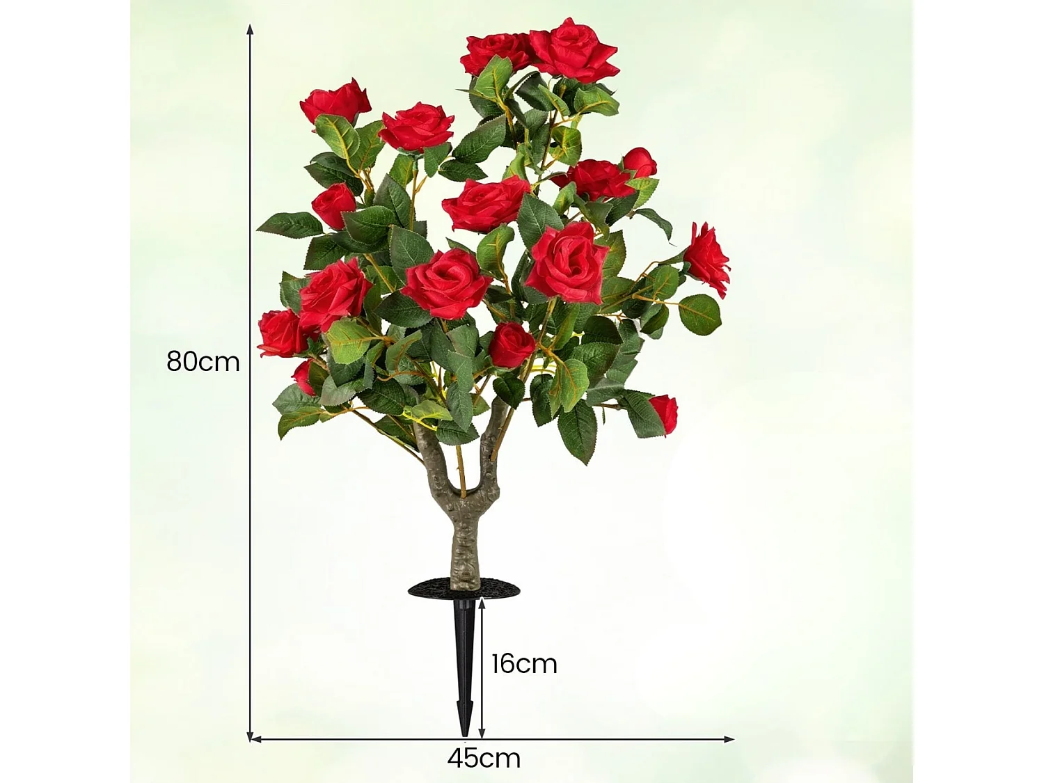 Set "Cespuglio di rose" - Fiori artificiali, 2 pezzi