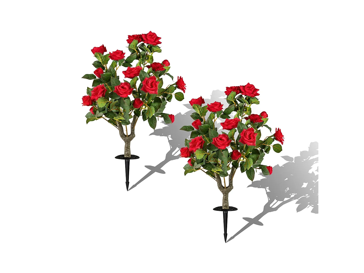 Set "Cespuglio di rose" - Fiori artificiali, 2 pezzi