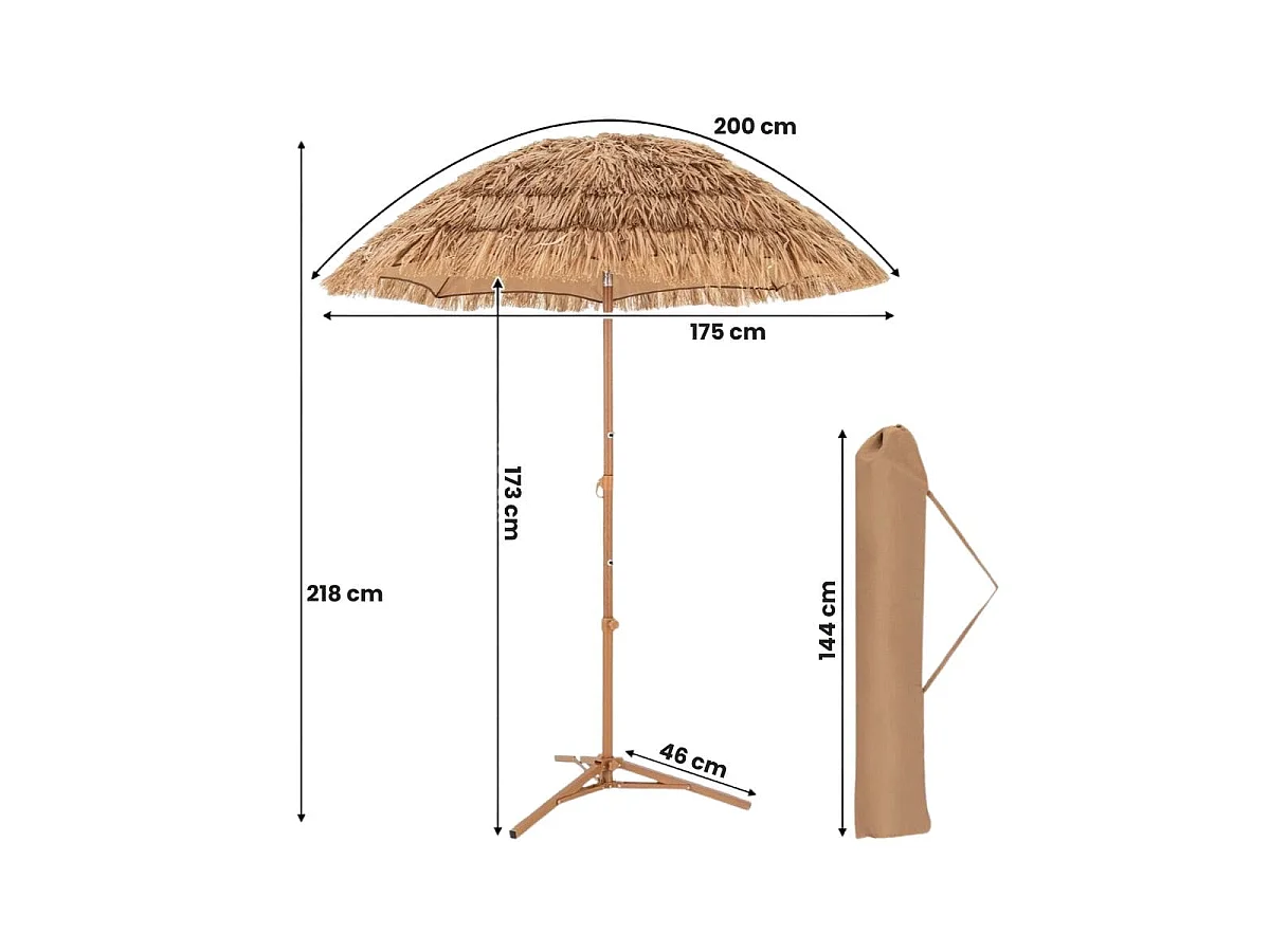 Trädgårdsparaply i hawaiistil Strandparaply
