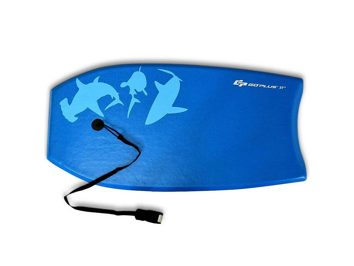 Bodyboard-Paddle-Board mit Sicherheitsgurt, 83 × 47 × 5,5 cm