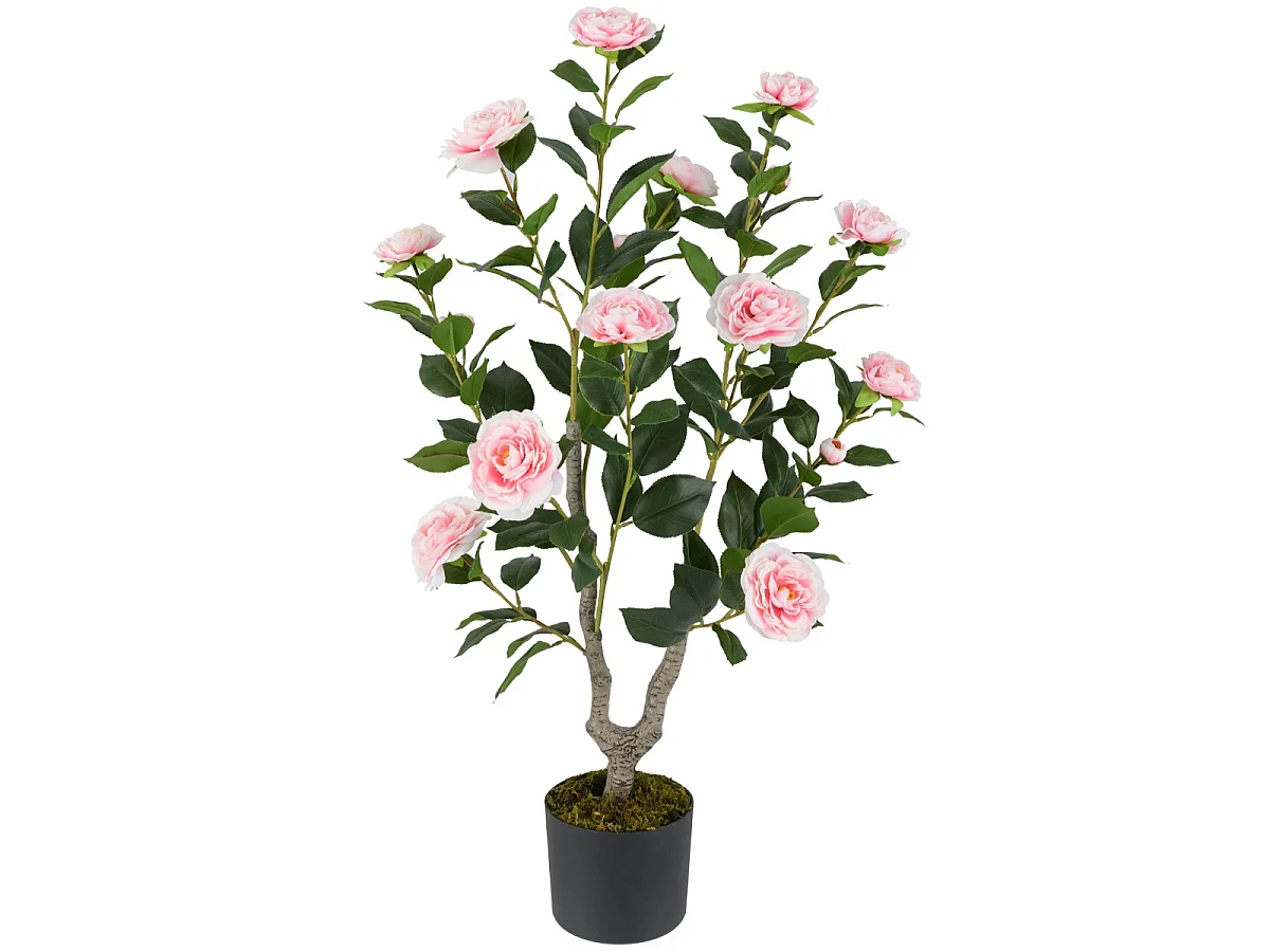 Alberello artificiale con fiori – Camelia artificiale da 90 cm