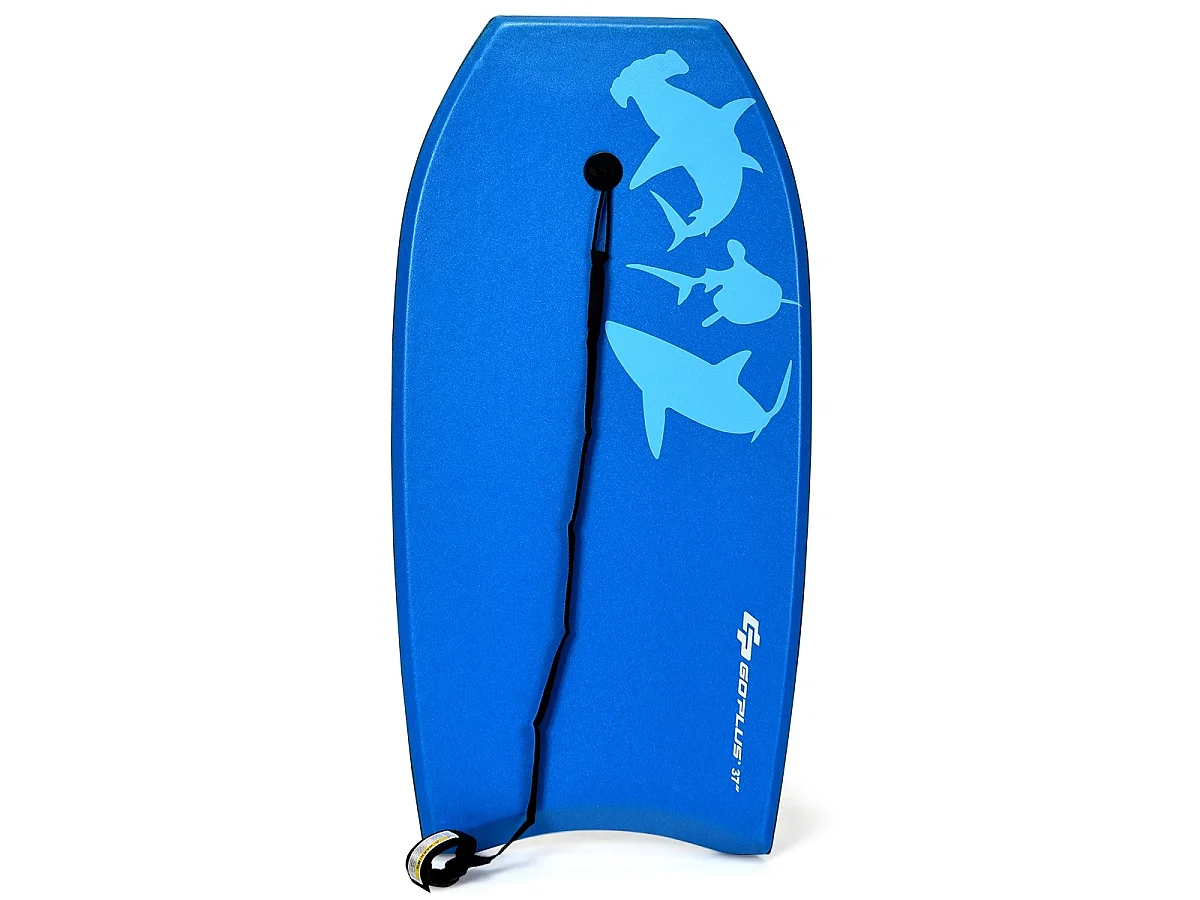 Bodyboard-Paddle-Board mit Sicherheitsgurt, 104 x 47 x 5,5 cm
